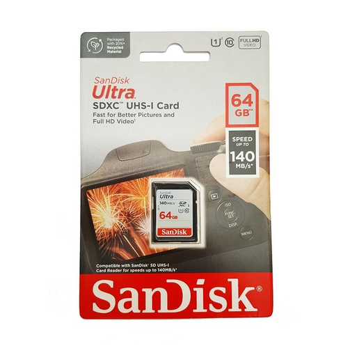 Mem.Kartica SanDisk SDXC 64GB Ultra 140MB/s Class 10 UHS-I slika 1