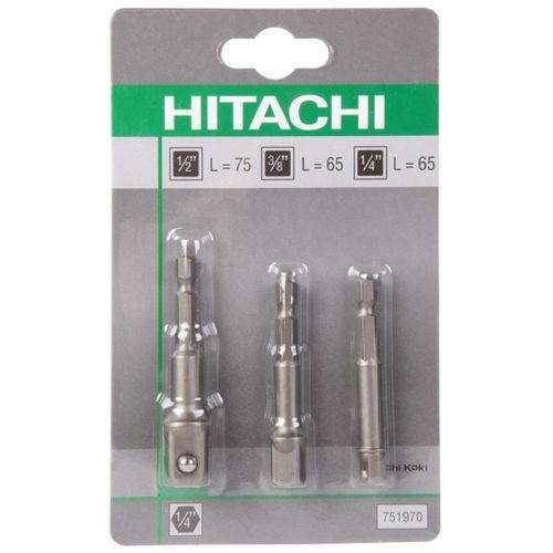 Hikoki adapter set za nasadne ključeve 751970 Hex na 1/4”, 1/2”, 3/8” (3/1) slika 1