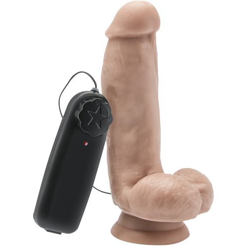 Realistični vibro dildo sa testisima 15cm slika 1