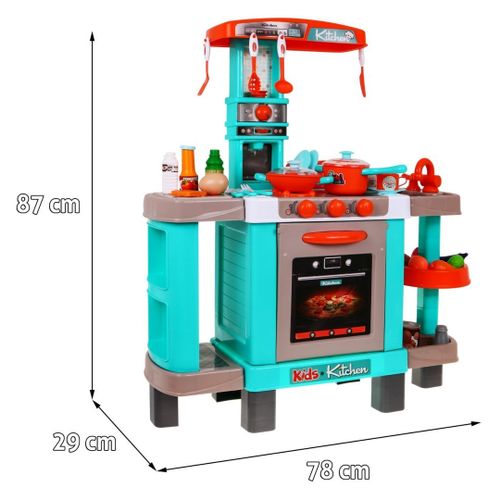 Velika plava kuhinja za igru s dodacima - IND slika 2