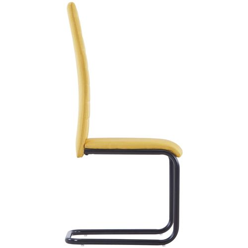 Konzolne blagovaonske stolice od tkanine 6 kom žute slika 38