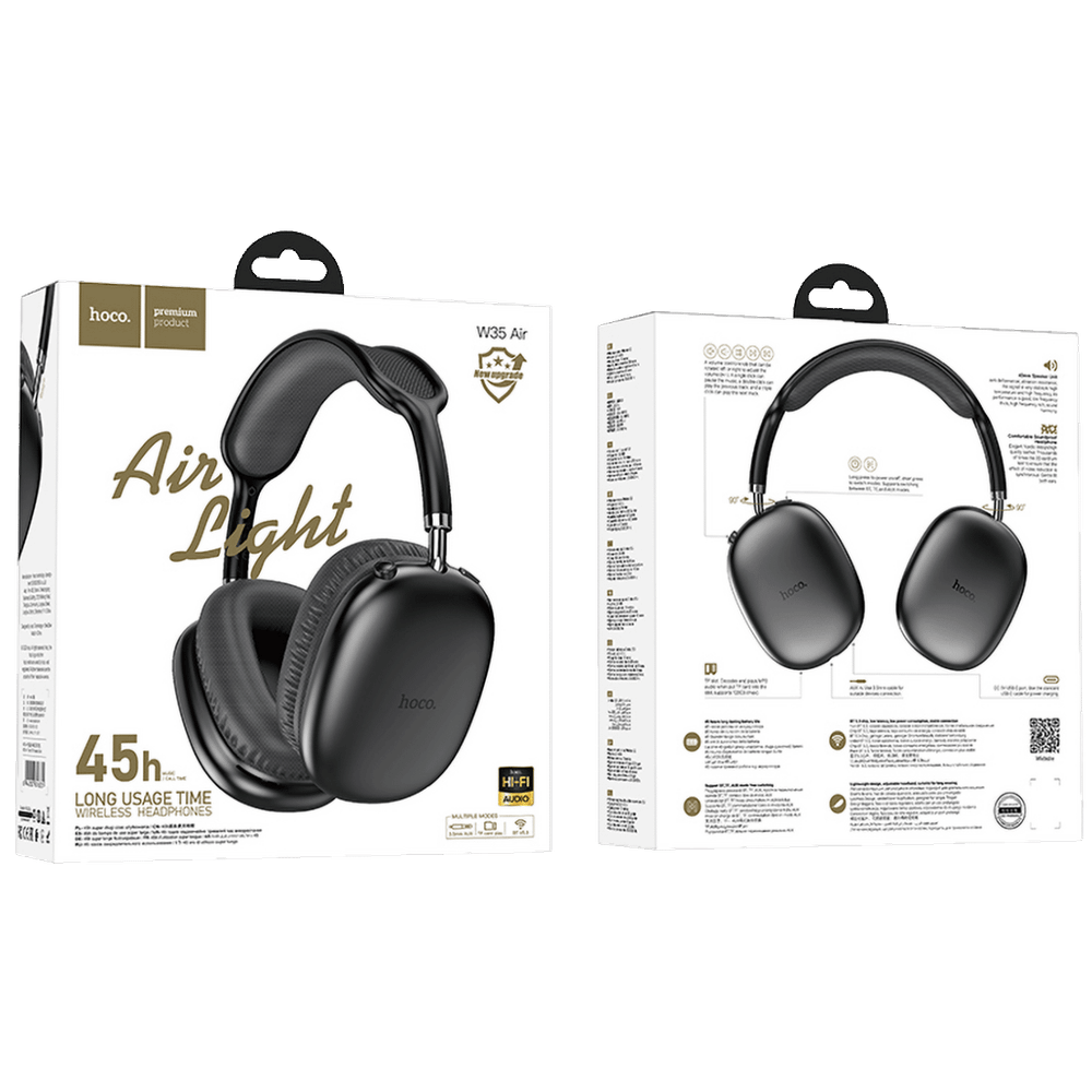 hoco. Slušalice bežične, Bluetooth, crna - W35 Air Triumph Black slika 3