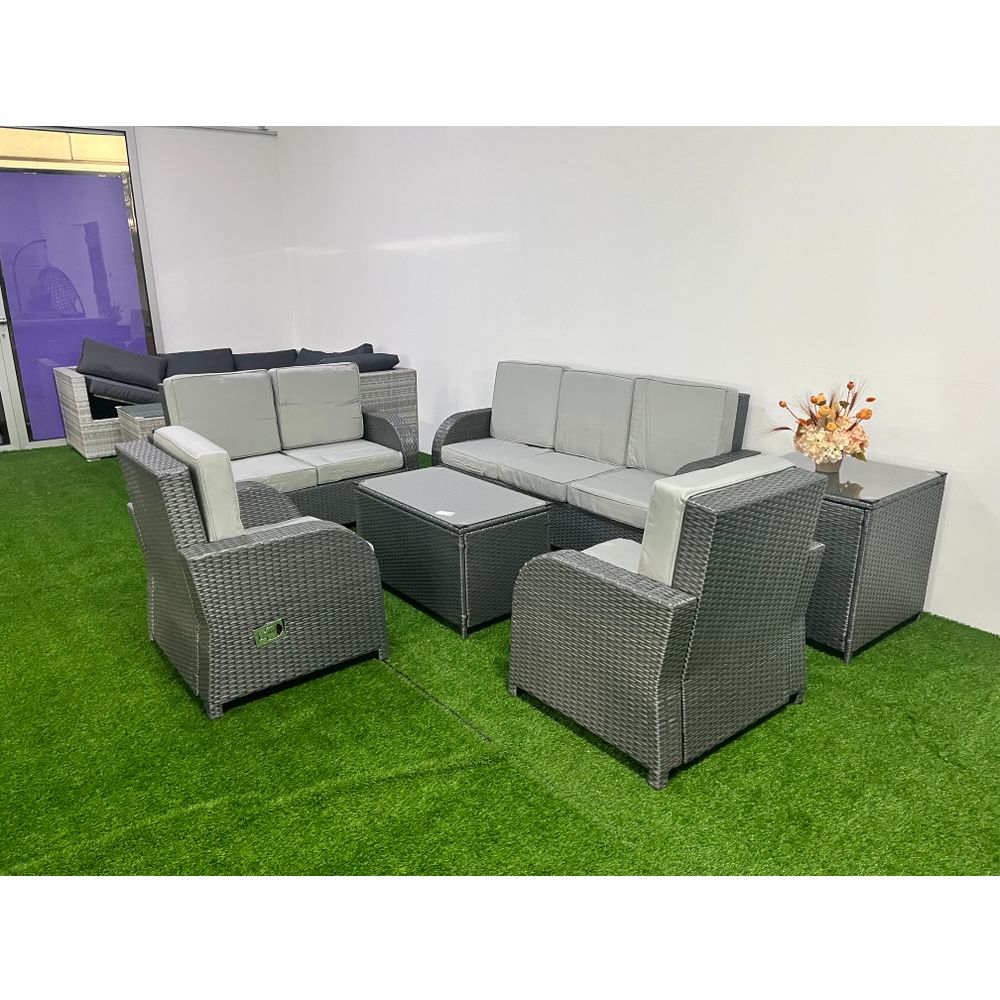 Garnitura Miami siva PE RATTAN slika 3
