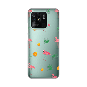 Torbica Silikonska Print Skin za Xiaomi Redmi 10C Flamingos