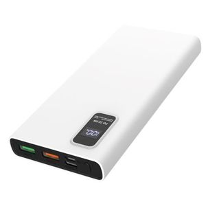 PLATINET  powerbank 10.000mAh polymer PD 3.0 QC 3.0 LED Screen, bijeli, 