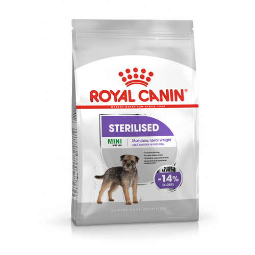 ROYAL CANIN CCN Mini Sterilised, potpuna hrana za pse - Za kastrirane/sterilizirane odrasle pse malih pasmina (od 1 do 10 kg) - Stariji od 10 mjeseci - Psi skloni prekomjernoj tjelesnoj težini, 1 kg slika 1