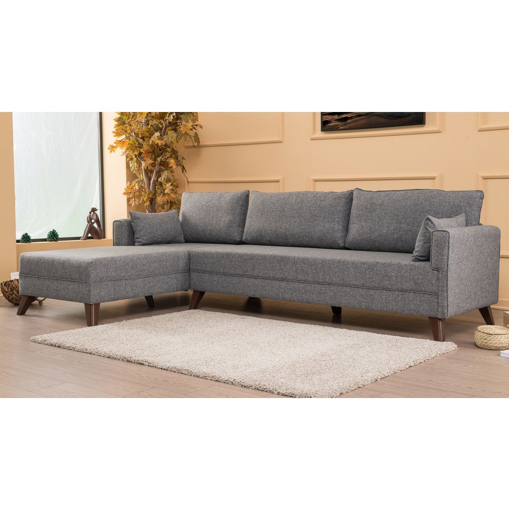Bella - ugaona sofa, lijevi ugao - siva slika 3