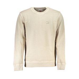 TOMMY HILFIGER MEN'S BEIGE ZIPLESS SWEATSHIRT