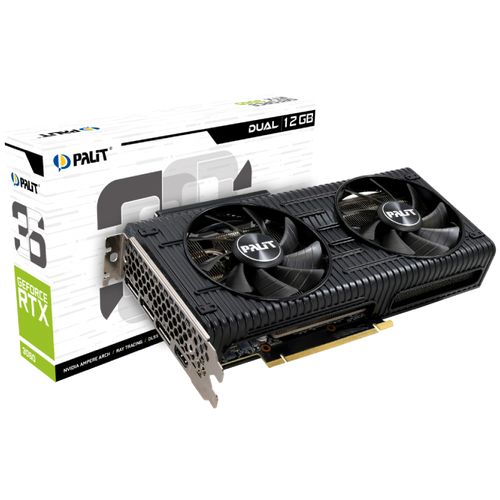 PALIT nVidia GeForce RTX 3060 Dual 12GB 192bit 128bit RTX3060 Dual grafička karta slika 2