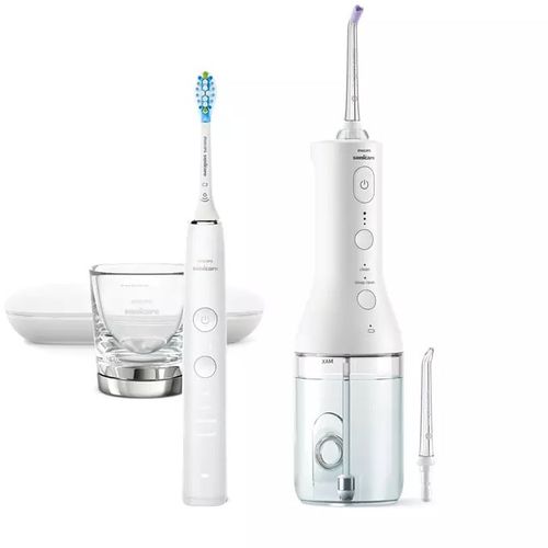 Philips Sonicare bežični oralni tuš + sonična četkica za zube DiamondClean 9000 HX3866/41 slika 2