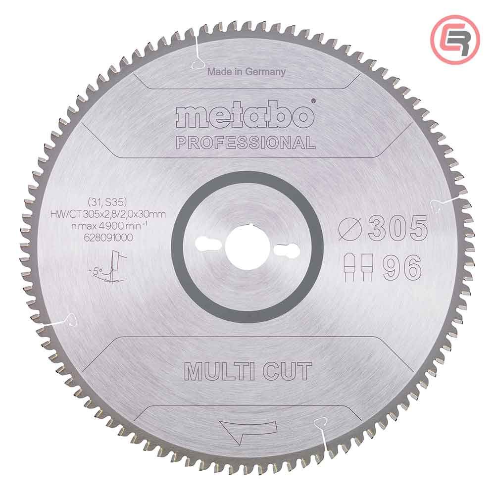 Metabo List Kružne Pile 305 x 2,8 / 2,0 x 30 / Z = 96 Multi Cut Professional - 628091000 slika 1