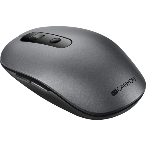 CANYON Canyon 2 in 1 Wireless optical mouse with 6 buttons, DPI 800/1000/1200/1500, 2 mode(BT/ 2.4GHz), Battery AA*1pcs, Grey, 65.4*112.25*32.3mm, 0.092kg slika 2