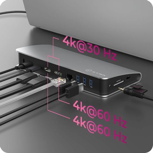 Icybox IB-DK2408-C 11-u-1 USB Type-C DockingStation s Power Delivery 60W slika 11