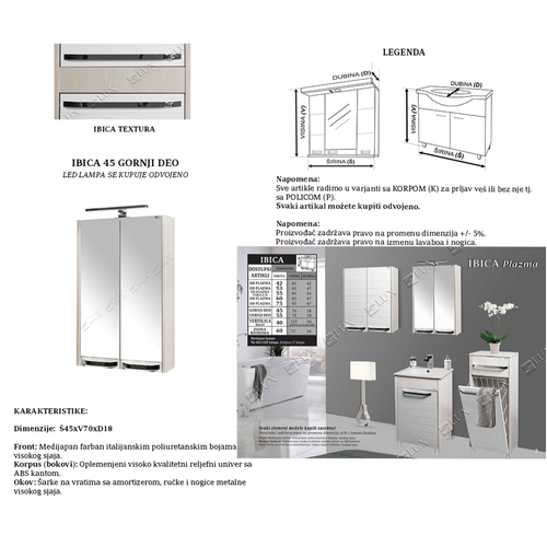 Ceramica Lux Ibica 45 gornji deo slika 2