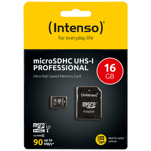 (Intenso) Micro SDHC/SDXC kartica 16GB Class 10, UHS-I +adapter, Pro - MicroSD 16GB Class10 UHS-I Pro