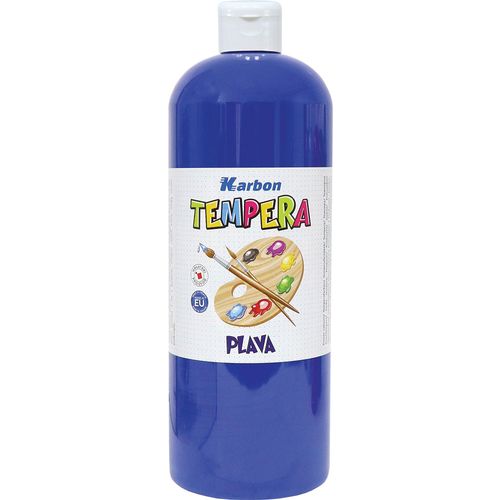 Tempera 1000ml boca KARBON plava slika 1