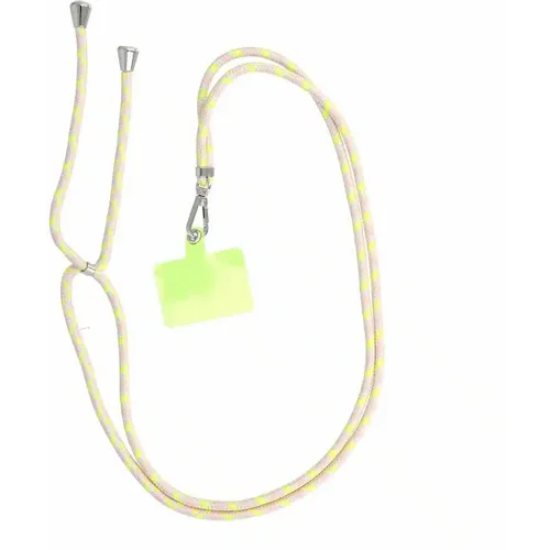 SWING privjesak za telefon podesive duljine / duljina kabela 165 cm (max 82,5 cm u omči) / rame ili vrat - sivo žuta slika 5