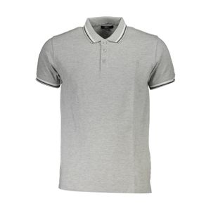 CAVALLI CLASS POLO SHORT SLEEVE MAN GRAY