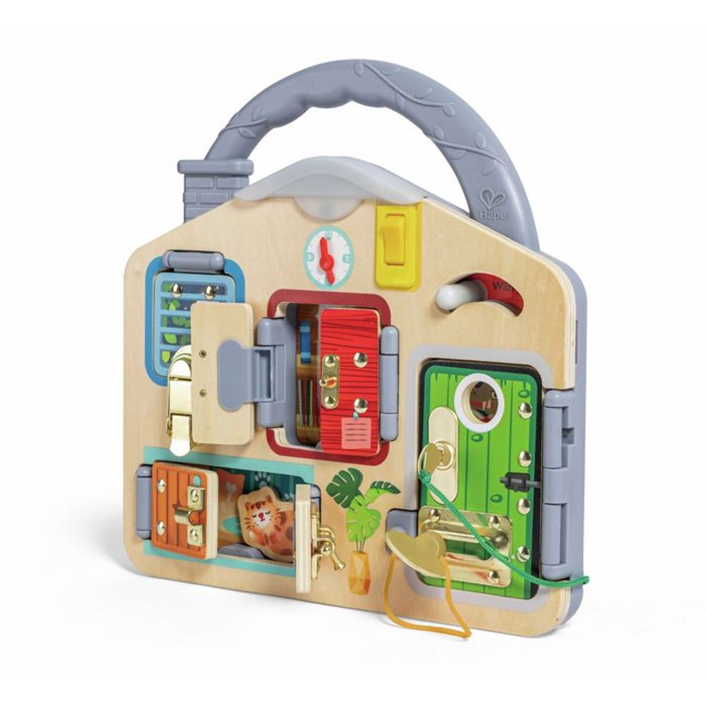Hape Drvena edukativna igračka Lock & Learn Playboard slika 1