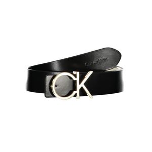 CALVIN KLEIN WOMEN'S BLACK LEATHER BELT