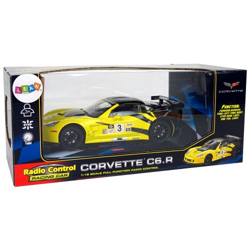 Auto na daljinsko upravljanje 1:18 Corvette C6.R - žuti slika 6