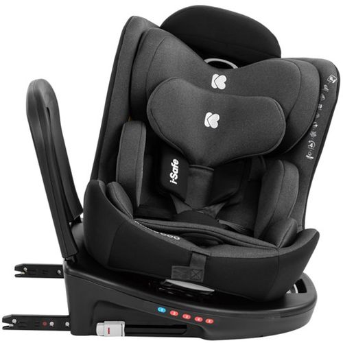 Kikka Boo Rotirajuća auto-sjedalica i-Safe i-Size 0-36kg (40-150cm) Isofix, Dark Grey slika 4