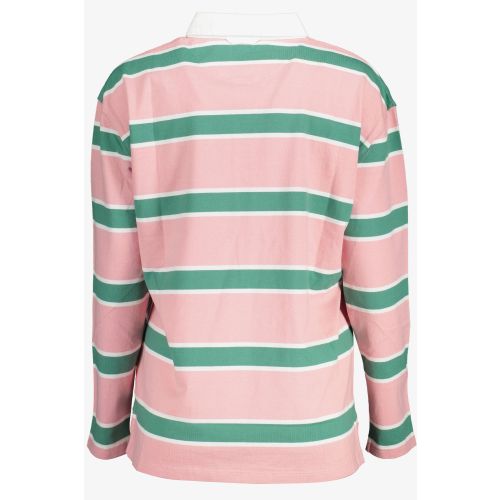 GANT WOMEN'S PINK LONG SLEEVE POLO SHIRT slika 2