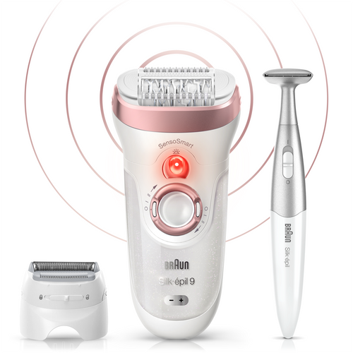 Braun Silk-épil 9 SensoSmart 9/890 Epilator sa 7 nastavaka i Silk-épil 3 u 1 trimer za telo slika 12