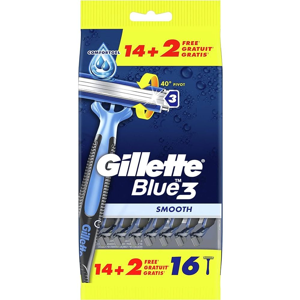 Gillette jednokratni brijač Blue3 Smooth 14+2 kom slika 1