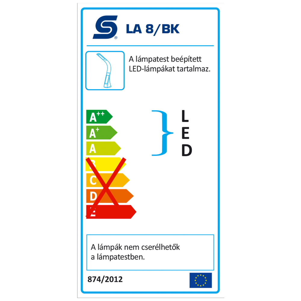home Lampa, LED, stolna - LA 8/BK slika 5