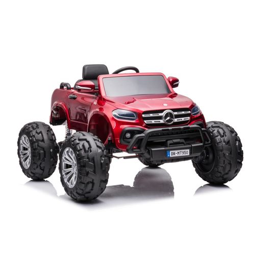 Licencirani auto na akumulator  Mercedes DK-MT950 4x4 - crveni/lakirani slika 1