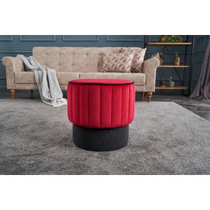 Rose Puf - Red Red Pouffe