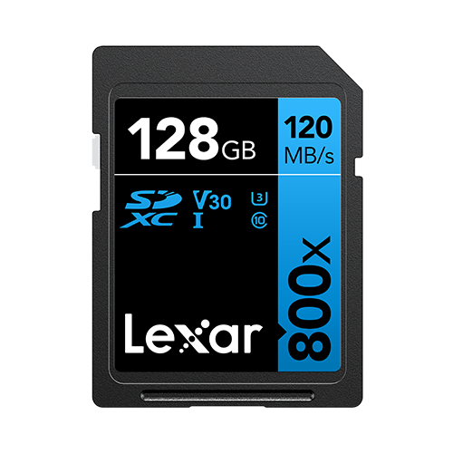 Lexar SD 128GB 800x SDHC UHS-I cards, 120MB/s read 45MB/s write C10 V10 slika 1