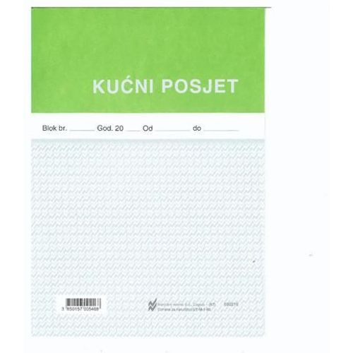 III-1-80 KUĆNI POSJET; Blok 100 listova, 14,5 x 19 cm slika 2