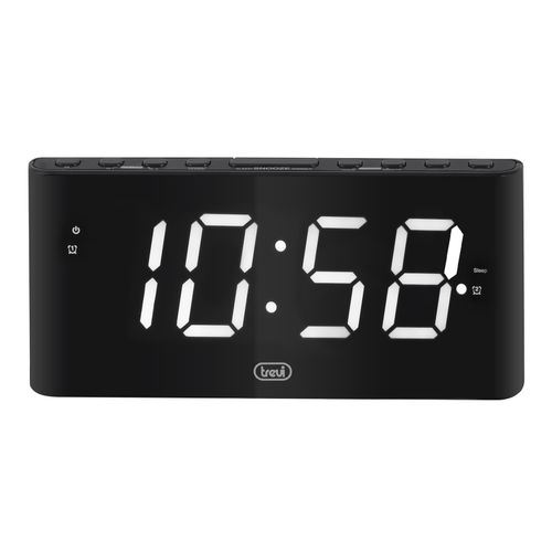 TREVI budilica, velike 1.8" digitalni display, snooze, crni EC889 slika 3