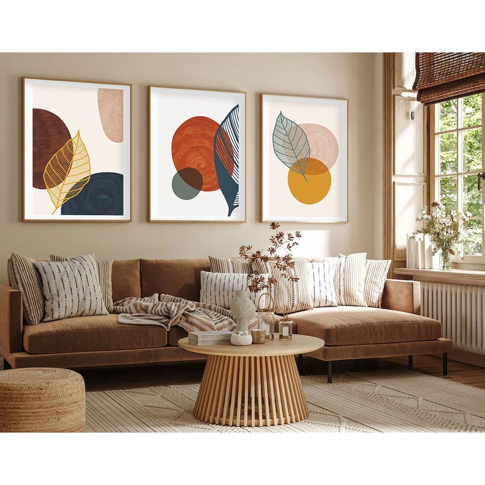 Dekorativno slika u okviru Huhu209, 50 x 35 cm, višebojno (set od 3 komada) slika 1