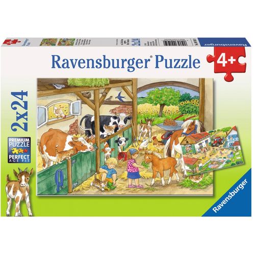 Ravensburger Puzzle Životinje na farmi 2x24kom slika 1