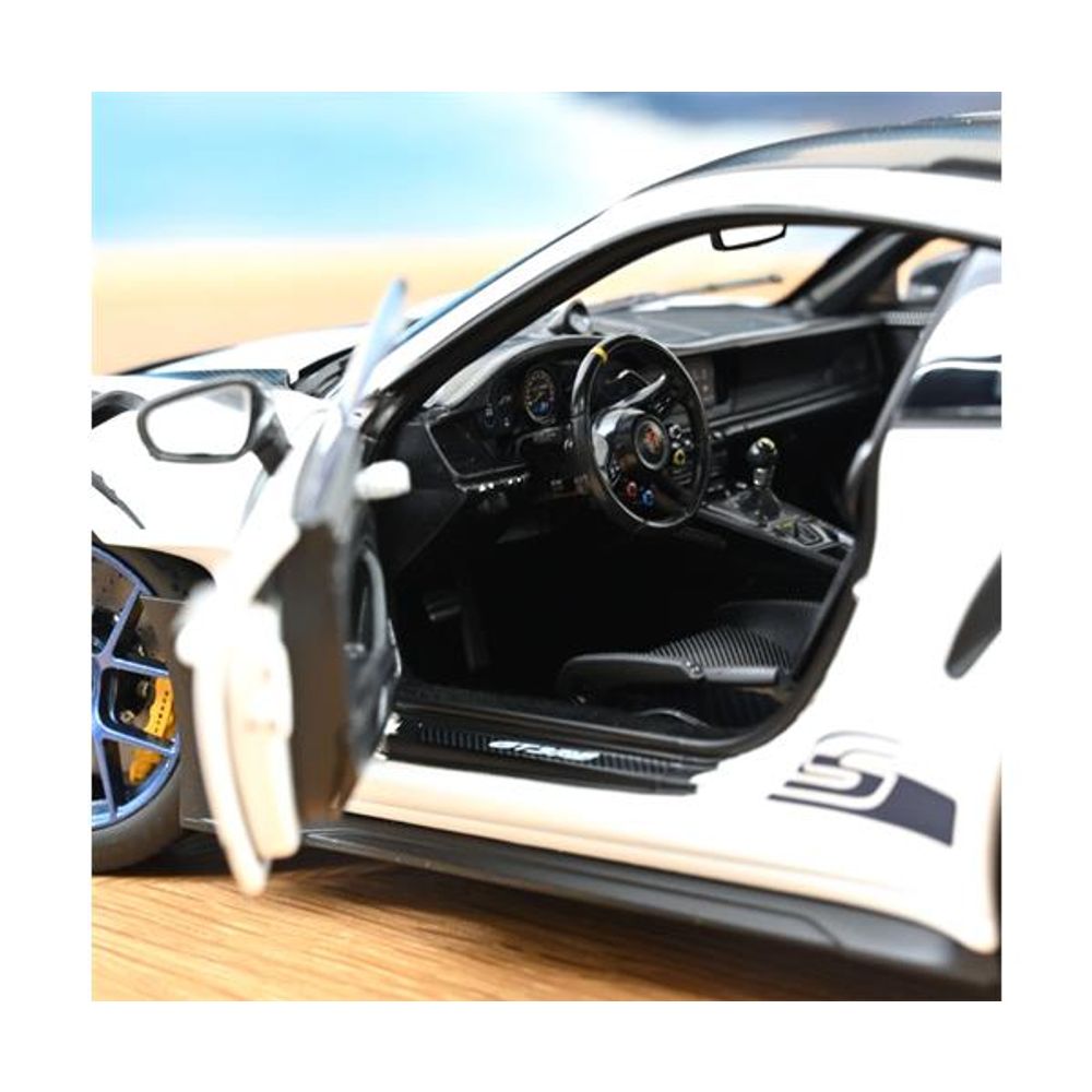 Norev 1/18 Porsche 911 GT3 RS W/Weissach Pack 2022 White/Indigoblue slika 4