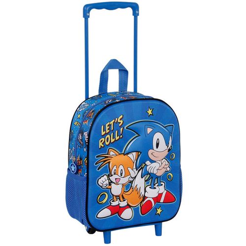 Sonic The Hedgehot Lets Roll 3D ruksak na kotačima 34cm slika 2