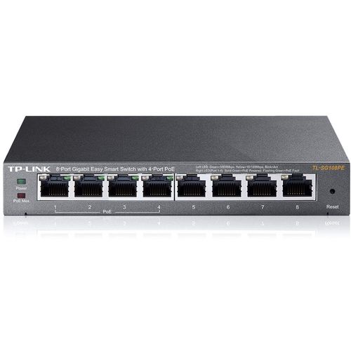 TP-Link TL-SG108PE 8-Port Gigabit Desktop PoE+ Easy Smart Switch slika 1