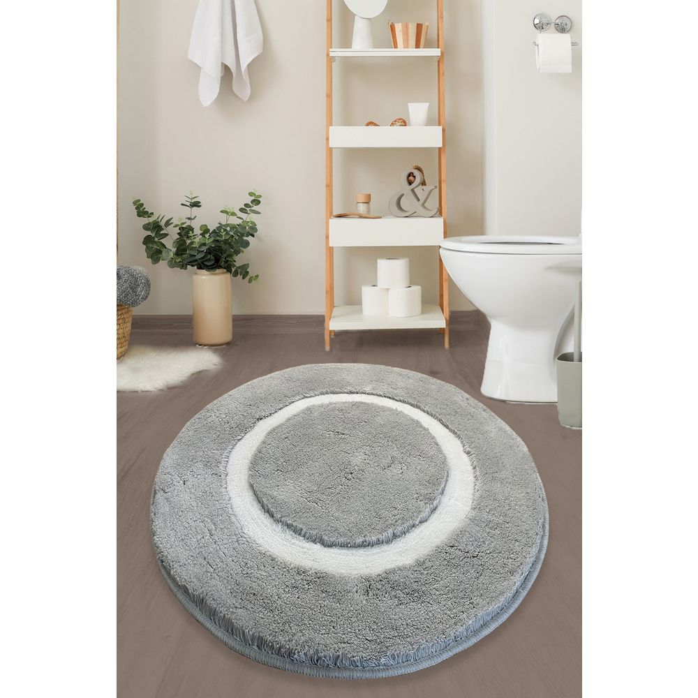 Siva Akrilna Kupatilska Podloga Quadrato Frame - 90 cm slika 1