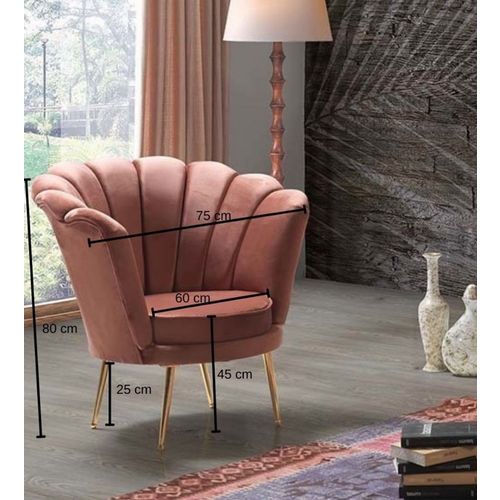 Pandia Home Fotelja INCI  Pink slika 3