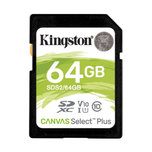 Kingston SDS2/64GB 64GB SDHC Canvas Select PLUS! Class 10 UHS-1 U1 V10, up to 100MB/s read slika 1