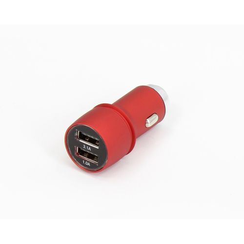 E-GREEN Punjač za auto 2xUSB port 5V 3.1A crveni slika 1