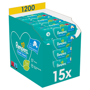 Pampers Vlažne maramice Fresh clean XXL / 15x80 komada