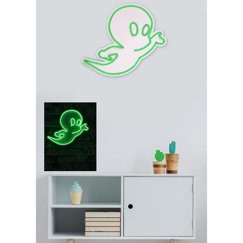 Wallity Ukrasna plastična LED rasvjeta, Casper The Friendly Ghost - Green slika 3