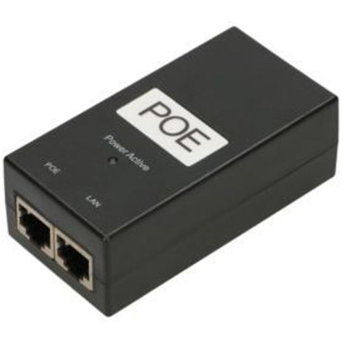 Extralink POE-48-24W-G, 48V, 0.5A, 24W pasivni PoE injektor, Gigabitni slika 1