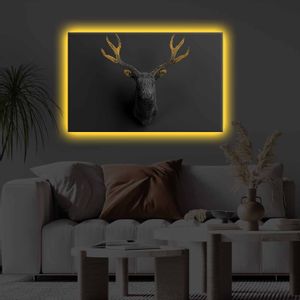 4570KTLGDACT - 007 Multicolor Decorative Led Lighted Canvas Painting