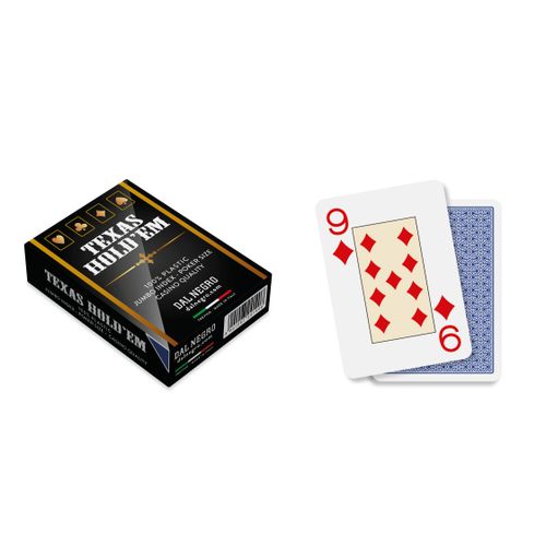 Dal Negro karte za poker 100% plastika jumbo index, plave slika 2