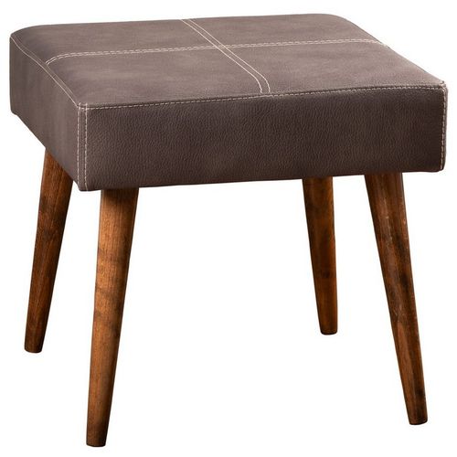 Urga Ahşap Ayaklı - Anthracite Anthracite Pouffe slika 2